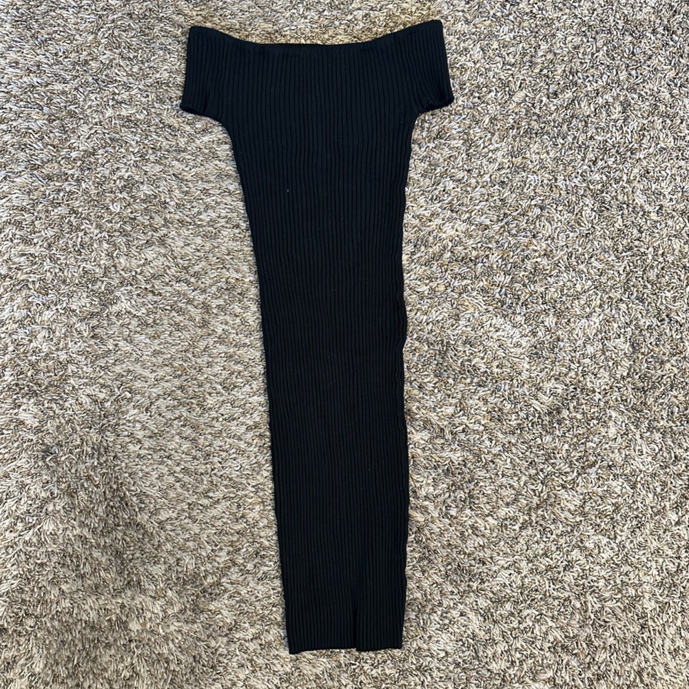 Boat neck mini dress